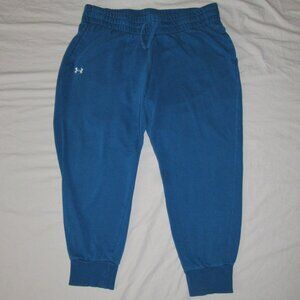 Under Armour Women Plus Size 1X Rival Fleece Joggers Pants 1380236 Blue